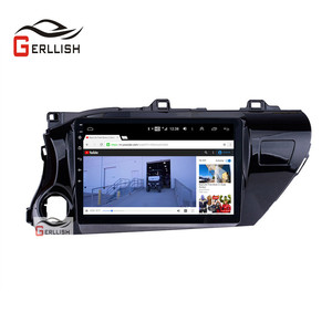 Gerllish עבור טויוטה <span class=keywords><strong>Hilux</strong></span> 2016-2018 LHD רכב סטריאו מולטימדיה נגן וידאו GPS ניווט אנדרואיד לא 2DIN DVD - Product Image 1