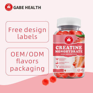 <b>Creatine</b> <b>Monohydrate</b> Gummies Strawberry Pre-Workout Muscle Growth & Energy Sugar Free Vegan Dietary Supplement - Product Image 5