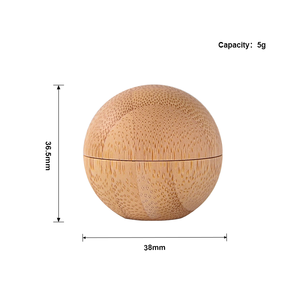 Đổi mới phân hủy sinh thái thân thiện sinh thái bán buôn 10gr 15g 1 oz 50ml cơ thể mắt Mặt Kem <span class=keywords><strong>container</strong></span> mỹ phẩm tre Jar - Product Image 2