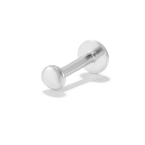 ต่างหูเงินแท้ S925 รุ่น ROXI 2.5/3 มม. แบบเรียบ ทรงกลม ขนาด 16G แบบเกลียวหลังแบน - Product Image 6