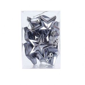 Adornos Navideños de Cristal en Forma de Estrella de Cinco Puntas para Colgar en el Árbol, Decoración Festiva para Fiestas - Product Image 6