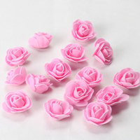 Roses miniatures réalistes en mousse PE de haute qualité, faites à la main, 3,5 cm, 500 pièces, fleurs artificielles pour mariage, fête des mères, Noël, Pâques