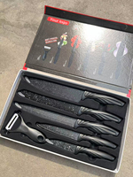 Échantillon Gratuit Ensemble de 6 Couteaux de Cuisine Modernes Personnalisés en Acier Inoxydable JYTD26