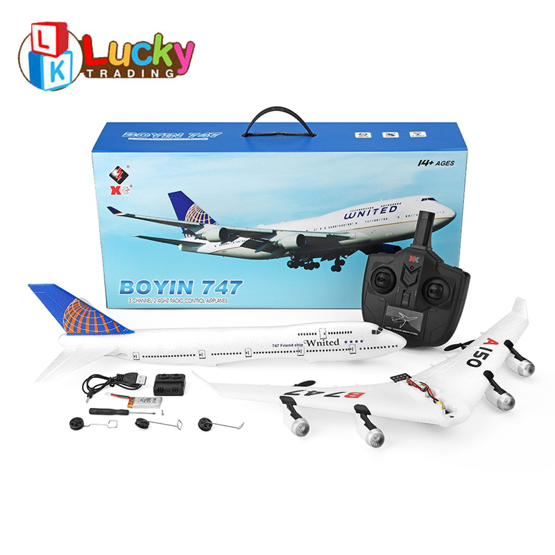 新品未使用　ボーイング747飛行機　旅客機　ラジコン　すぐ飛ばせる　充電式　箱付 新品未使用 ボーイング747飛行機 旅客機 ラジコン すぐ飛ばせる