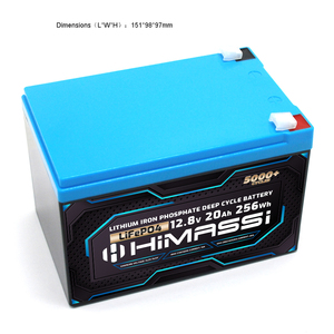 แบตเตอรี่ LiFePO4 12V 20Ah 30Ah พร้อมระบบ BMS ในตัว สำหรับเครื่องหาปลาแบบพกพา วิทยุแฮม พลังงานสำรองกลางแจ้ง ชุด OEM - Product Image 4