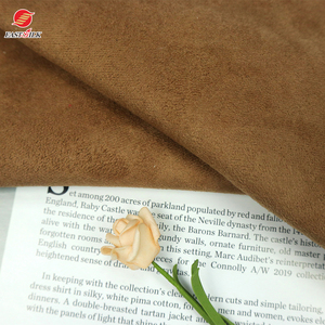 Personalizzazione vendita calda all'ingrosso in pile di poliestere sherpa bonded knit <span class=keywords><strong>faux</strong></span> suede tessuti per cappotto invernale - Product Image 5