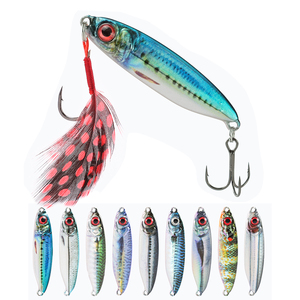 LUSHAZER 1PCS Afundando Metal Chumbo Isca De Pesca Isca Dura 14g 3D Imprimir Água Doce Água Salgada Vertical Casting para Bass Pike Trout - Product Image 1