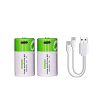 Smartoools Aluminium Foil 1.5V Li-ion Baterai Isi Ulang C 5000mWh 1200 Siklus Port Pengisian Daya USB Tipe-C Garansi 2 Tahun CE