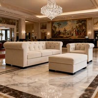 Ensemble de canapés carrés modernes pour appartement, hôtel, hall d'entrée, villa de luxe, salon, mobilier de salon, canapé-lit carré pour hall d'entrée d'appartement