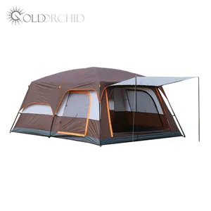 Outdoor Tent Camping Regendicht Villa Dubbeldeks Twee Kamer Een Hal Tent Zon Proof Camping Tent