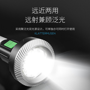 Linterna LED Recargable Smiling Shark, Alcance de 100-200m, Luz Portátil para Camping - Product Image 5