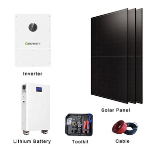 Kit Completo de Sistemas Solares Monocristalinos SOLAR MASTER <span class=keywords><strong>Growatt</strong></span> SPE12000ES de <span class=keywords><strong>10</strong></span> <span class=keywords><strong>kW</strong></span> MPPT con Batería de Iones de Litio, Energía Solar Híbrida Fuera de la Red - Product Image 2