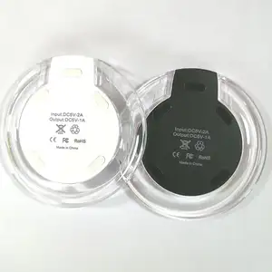 Qi fantasy 5W micro limitless wireless charger LED Silicone anti-skid ring wireless charger