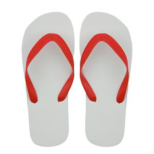 Tongs recyclables à séchage rapide pour hommes, légères, rouges et blanches, sandales de plage, logo personnalisé, pantoufles de loisirs d'extérieur, usine OEM - Product Image 2