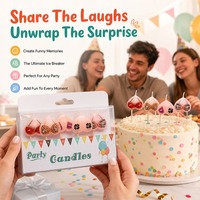 Bougies amusantes pour gâteau de fête prénuptiale, en forme de cœur et de lingerie, lot de 5, cadeau fantaisie, bougies décoratives pour gâteau d'anniversaire