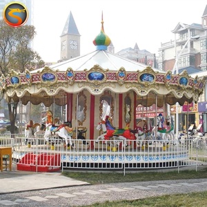 Zona di interfaccia macchina da divertimento per bambini fiera mery go round carusel horse ride - Product Image 1