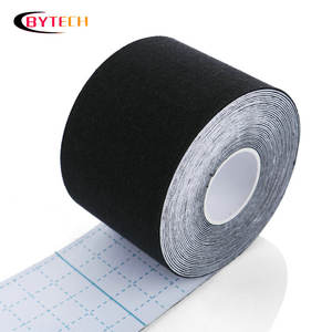 Bande adhésive médicale imperméable noire de 5 cm x 5 m, bande de kinésiologie, bandage adhésif pour la peau, 95% coton + 5% élasthanne, réduit la douleur - Product Image 3