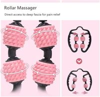 Rouleau de musculation à quatre roues amélioré pour l'avant-bras et le mollet Tennis Elbow Brace for Men Perfect Massage Roller
