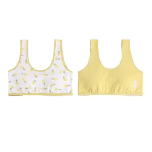 Vendita calda nuovo design comfort primi reggiseni morbidi per bambina per bambini top guangdong fabbricazione