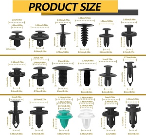 360개 펜더 라이너 클립 모음 세트(보너스 패스너 제거기 포함) - Product Image 2