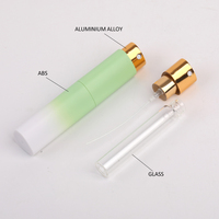 Échantillon Gratuit - Flacon de Parfum Miniature Rechargeable en Plastique ABS de 10 ml, Pompe de Voyage Télescopique Rotative