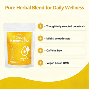 OEM ODM Ready to Ship 7 Greens Harmony <b>Tea</b> Bags Natural Hawthorn Burdock Blend Vegan GMO Free for Overall Wellness - Product Image 2