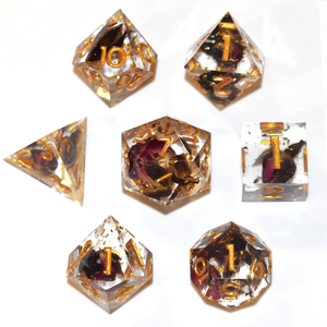 Dnd xúc xắc sắc nét đa diện nhựa xúc xắc RPG rồng Dungeon bán buôn tùy chỉnh handmade DND xúc xắc Bộ 7pcs D4 D6 D20 - Product Image 4