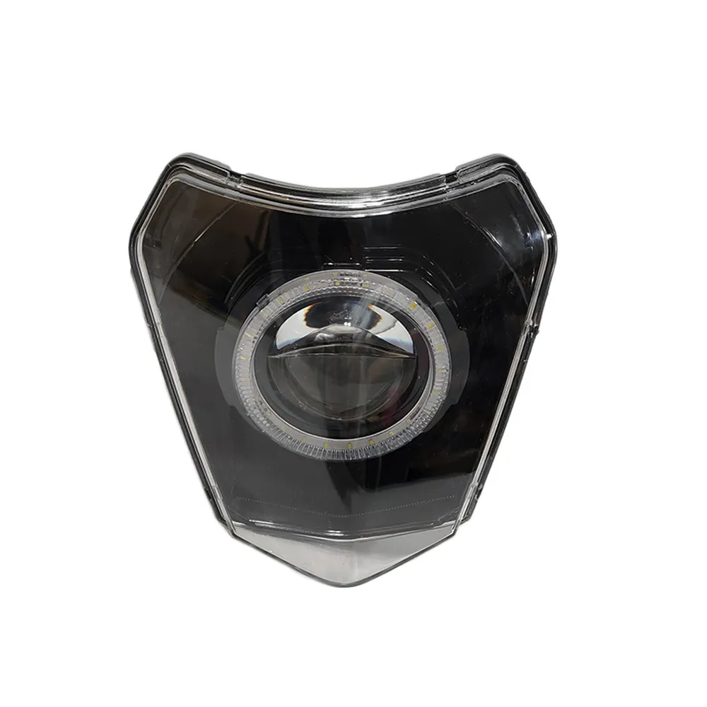 Round Angel Eye Runde Motorrad Motorrad Teile LED Scheinwerfer Scheinwerfer Für KTM SX F EXC XCF 300 FE TE FC 2014-2022