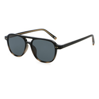 Nouvelles Lunettes de Soleil 2025 en Acétate Propionate pour Femme, Style Rétro Double Pont, Personnalisables avec Logo