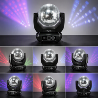 Nouvelle Lampe à Effet Scénique Rotative DMX512 avec Tête Mobile, Miroir et Boule Lumineuse pour Discothèque, DJ, Bar, Fête, Mariage