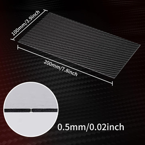 500mmx500mm 3K Twill Plain Matte Glossy 100% Pure Carbon Fiber Sheets Carbon Fiber Model Material 100% Pure Carbon Panel - Product Image 5