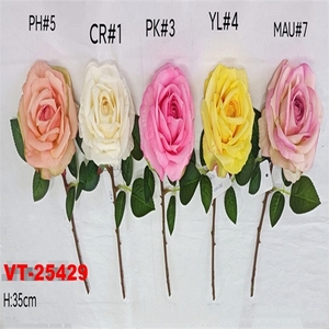 ใหม่ล่าสุด2025 68เซนติเมตรสัมผัสจริงโพลีเอสเตอร์เคลือบยางกุหลาบเทียมสำหรับวันแม่วันฮาโลวีนวันวาเลนไทน์สเปรย์ - Product Image 2