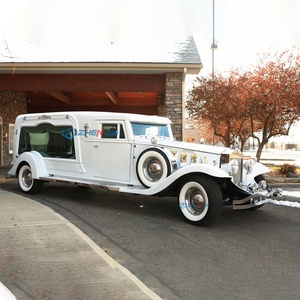 Ultra-long Mileage Luxury Car Style Large Area Tempered Glass Funeral Car Horse Hearse - Product Image 2