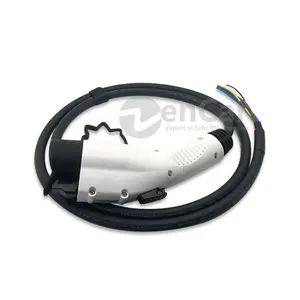 美国认证50A Sae j1172 1型电动汽车充电器，带带开口端的电缆EV充电电缆
