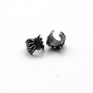 Pendientes de Oreja para Hombre, Acero Inoxidable 316L, Resistentes al Agua y al Deslustre, Diseño de Telaraña, Clip para Cartílago, Estilo Punk Rock, Regalo Único - Product Image 5