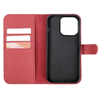 Portefeuille en cuir PU YUBO de luxe antichoc pour téléphone portable 15 Pro Max, étui à rabat