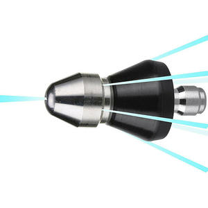 Boquilla de limpieza de alta presión de 6 chorros para lavadora, limpieza de desagües y desobstrucción de tuberías, 1 frontal y 6 traseras - Product Image 6