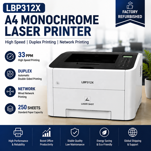 Refurbished A4 High Speed Laser Printer 312X Duplex Business Office Printer Network Printing Machine
