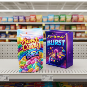 Custom Printed Own Logo <b>Mylar</b> <b>Bag</b> Packing Candies Cookies Stand Up Zipper Pouch Smell Proof Food Packaging - Product Image 2