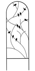 <span class=keywords><strong>Treillis</strong></span> d'oiseaux perchés, <span class=keywords><strong>treillis</strong></span> de jardin en métal de 72 pouces de hauteur, aide à l'escalade <span class=keywords><strong>pour</strong></span> plantes, 120x40 cm, motif de vigne, noir - Product Image 2