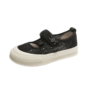 Nouveau Style de mode tendance femmes <span class=keywords><strong>ruban</strong></span> lacets de chaussures sans <span class=keywords><strong>lacet</strong></span> Chic été plat dame décontracté Sneaker poids léger pas cher marque de chaussures - Product Image 1
