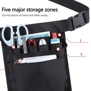 Sac banane médical pour infirmière, multi-poches, organisateur, pochette utilitaire, en toile, pour équipement d'allaitement, EDC, travail extérieur, randonnée, camping - Product Image 3