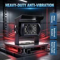 Caméra de recul pour camion avec vision nocturne infrarouge, AHD, angle de vue de 90 à 120 degrés, étanche IP68, anti-poussière, anti-vibration, sécurité pour les flottes de bus et de fourgons