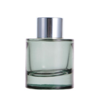 Flacon diffuseur en verre noir transparent de luxe personnalisé 30 ml avec bâtonnets