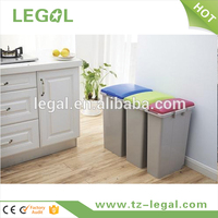 Poubelle de recyclage mince de 25 litres et poubelle à couvercle poubelle commerciale poubelle en plastique bote de basura