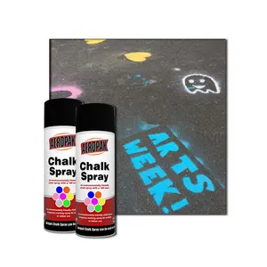 Aeropak 400ml erasable washable removable temporary graffiti good quality chalk spray paint