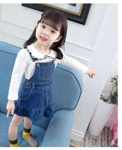 E2woo - Vestido Vaquero Corto Informal para Niñas, con Bolsillos, de un Proveedor Chino - Product Image 3