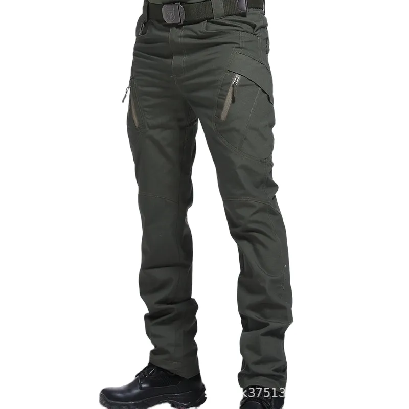 Men's Trousers Work Outdoor Techwear Hiking Pantalons Homme Khaki Casual Men Cargo Pants