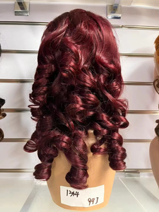 Peluca de Cabello Humano Virgen Brasileño, Rizado y Elástico, con Encaje 13x4 HD sin Pegamento, Estilo Indio 3D - Product Image 5