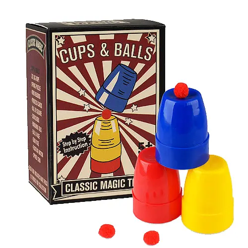 Gros Tasses et Boules Faciles à Apprendre des Tours De Magie pour les enfants avec manuel d'instructions étape par étape